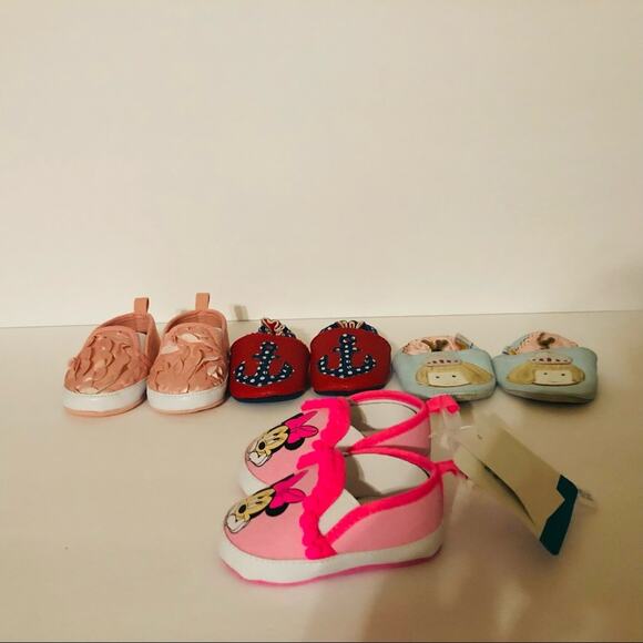 3-6 mos Baby Shoe Bundle- Judanzy, Disney, Rising Star, Ministar - Picture 8 of 12